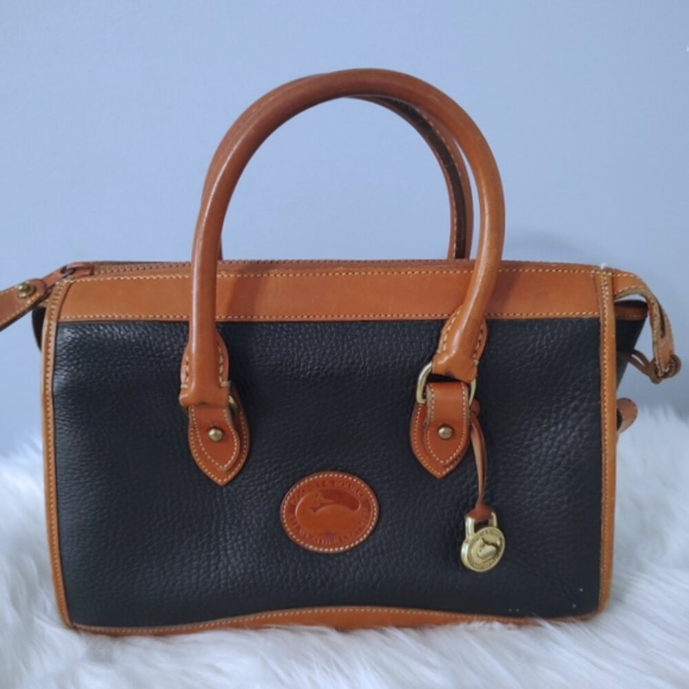 Dooney & Bourke vintage 90s leather satchel EUC